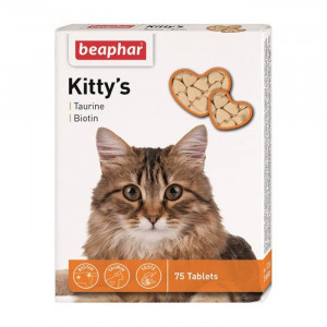 BEAPHAR KITTY`S TAURIN BIOTIN vitamīnu gardums kaķiem N75